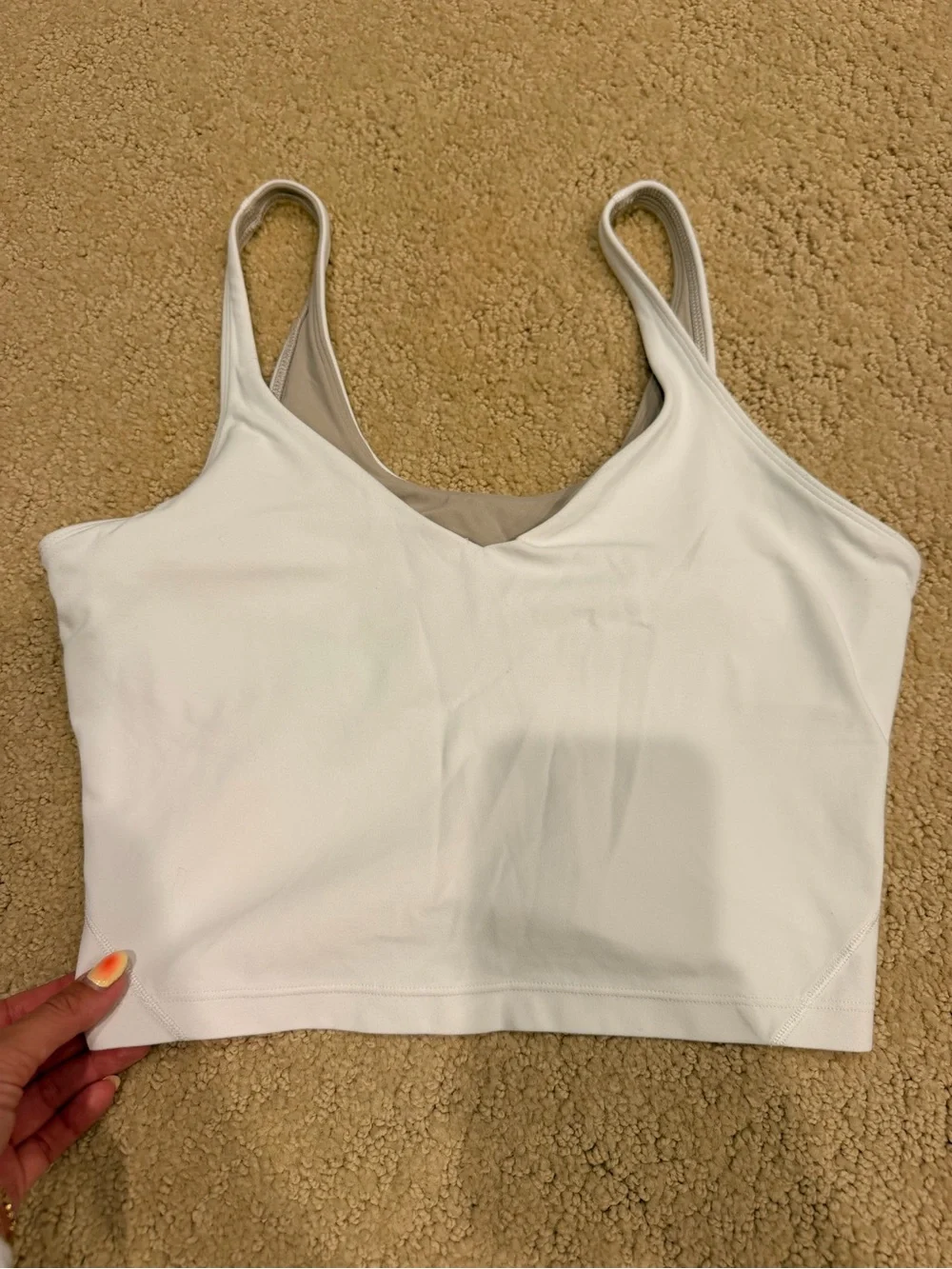Lululemon women’s white tank